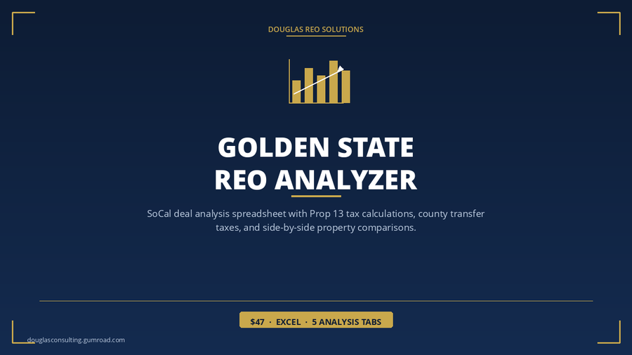 Golden State REO Analyzer — California Deal Analysis Tool